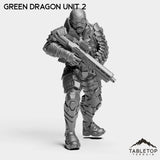 Tabletop Terrain Miniature Green Dragon Unit 2 Green Dragon Unit - Black Lotus Squad