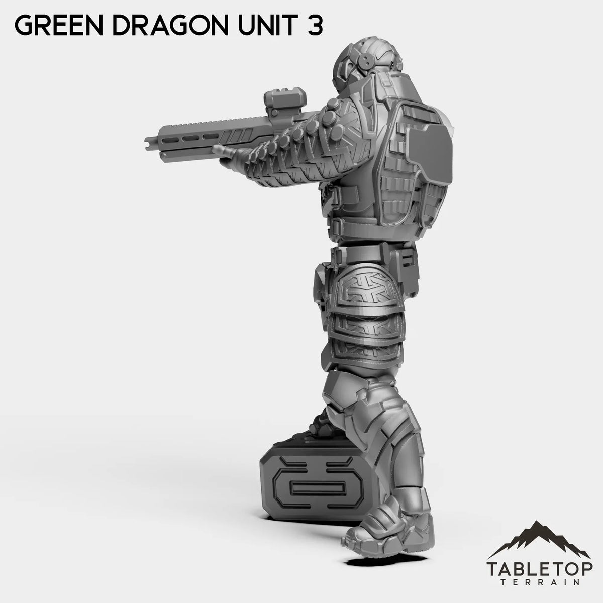 Tabletop Terrain Miniature Green Dragon Unit - Black Lotus Squad
