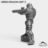 Tabletop Terrain Miniature Green Dragon Unit - Black Lotus Squad
