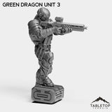 Tabletop Terrain Miniature Green Dragon Unit - Black Lotus Squad