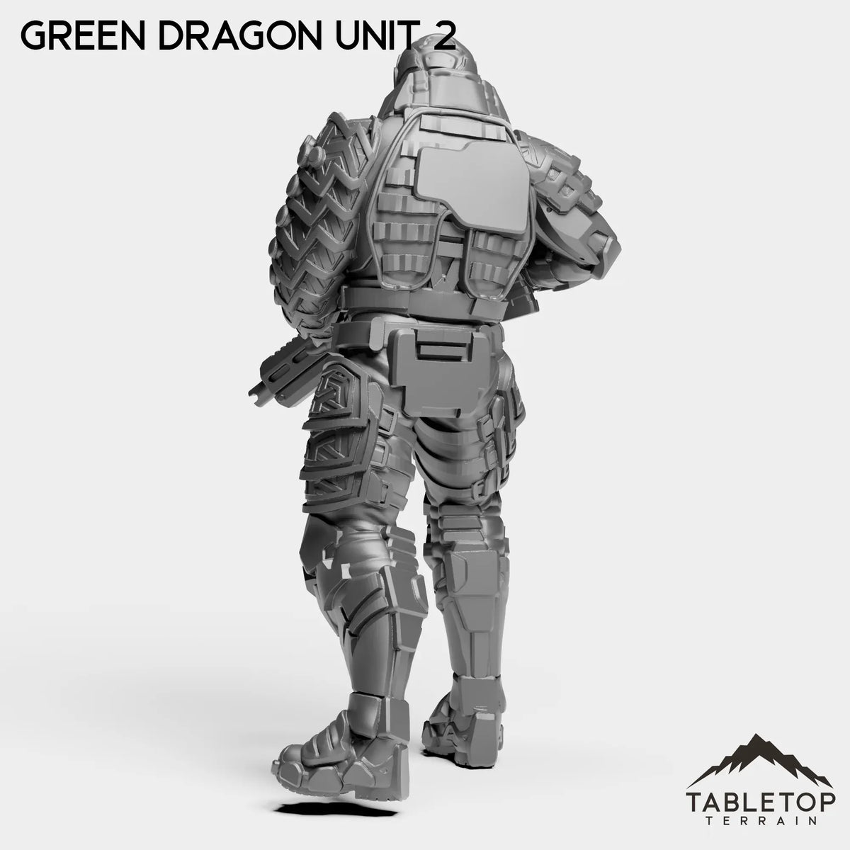 Tabletop Terrain Miniature Green Dragon Unit - Black Lotus Squad