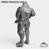 Tabletop Terrain Miniature Green Dragon Unit - Black Lotus Squad