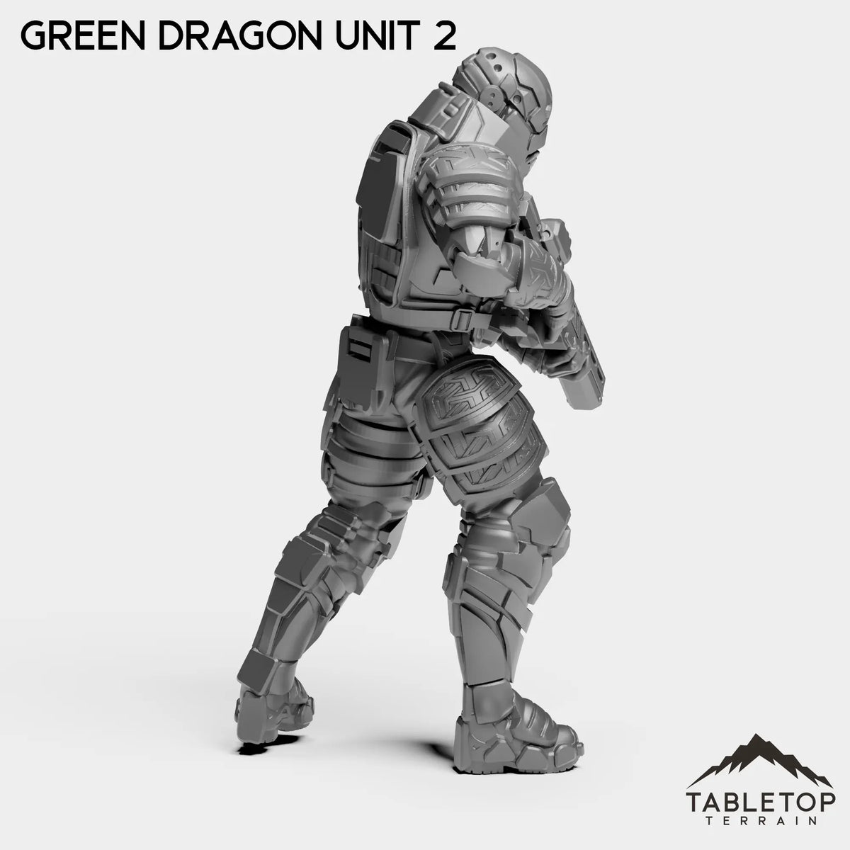 Tabletop Terrain Miniature Green Dragon Unit - Black Lotus Squad