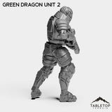 Tabletop Terrain Miniature Green Dragon Unit - Black Lotus Squad