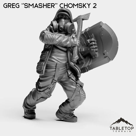 Tabletop Terrain Miniature Greg ''Smasher'' Chomsky 2 Greg ''Smasher'' Chomsky - Hashtag Rioters
