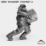 Tabletop Terrain Miniature Greg ''Smasher'' Chomsky - Hashtag Rioters