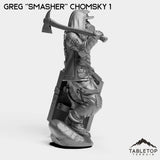 Tabletop Terrain Miniature Greg ''Smasher'' Chomsky - Hashtag Rioters