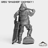 Tabletop Terrain Miniature Greg ''Smasher'' Chomsky - Hashtag Rioters