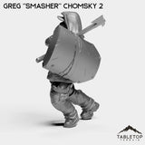 Tabletop Terrain Miniature Greg ''Smasher'' Chomsky - Hashtag Rioters