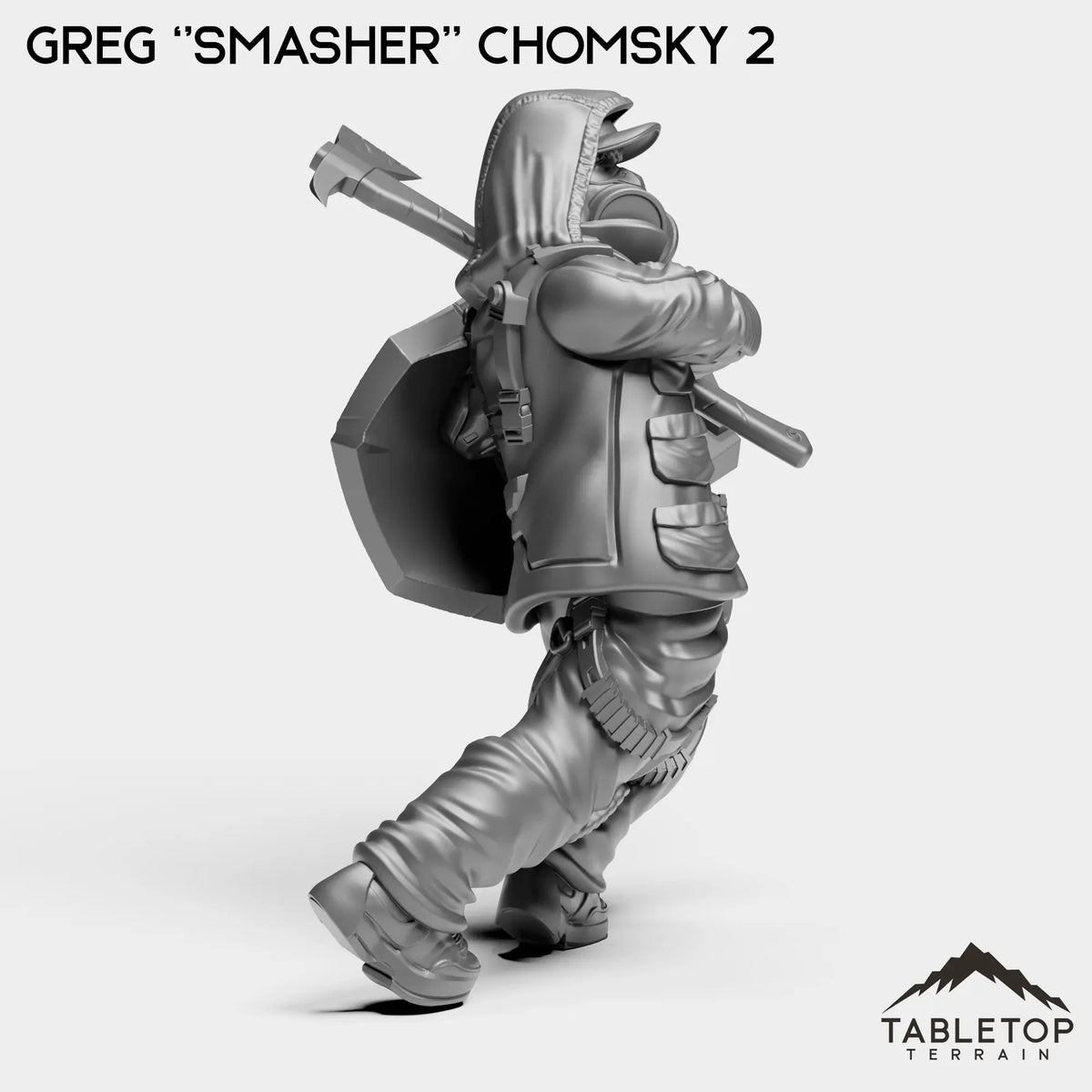 Tabletop Terrain Miniature Greg ''Smasher'' Chomsky - Hashtag Rioters