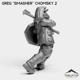 Tabletop Terrain Miniature Greg ''Smasher'' Chomsky - Hashtag Rioters