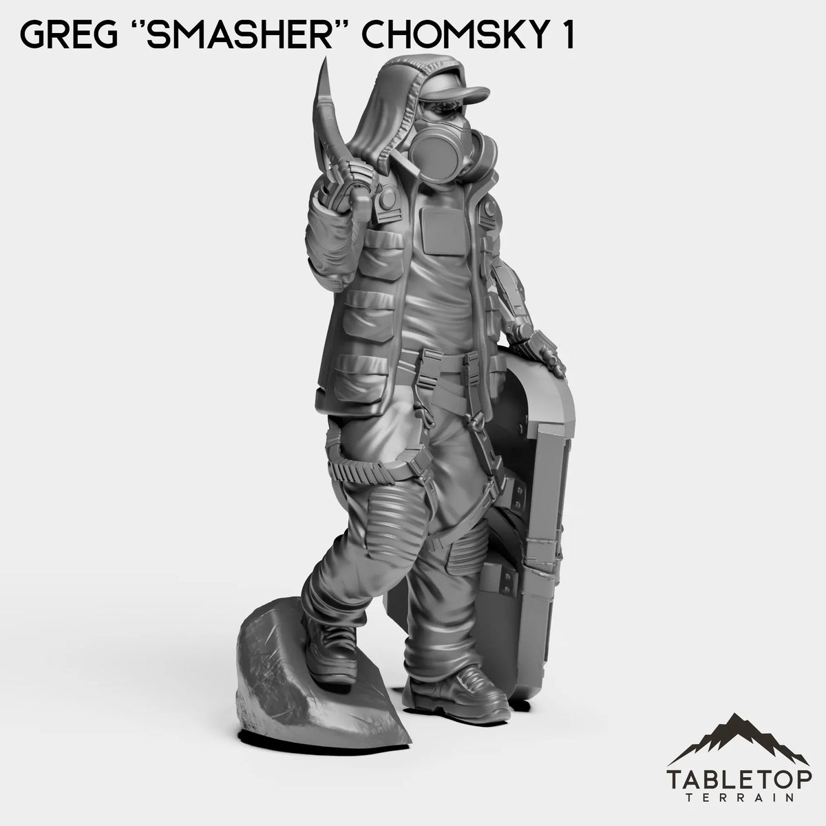 Tabletop Terrain Miniature Greg ''Smasher'' Chomsky - Hashtag Rioters