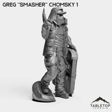 Tabletop Terrain Miniature Greg ''Smasher'' Chomsky - Hashtag Rioters