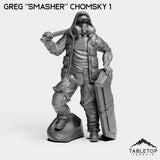 Tabletop Terrain Miniature Greg ''Smasher'' Chomsky - Hashtag Rioters