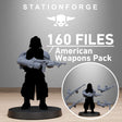 Tabletop Terrain Miniature GrimGuard American Weapon Pack