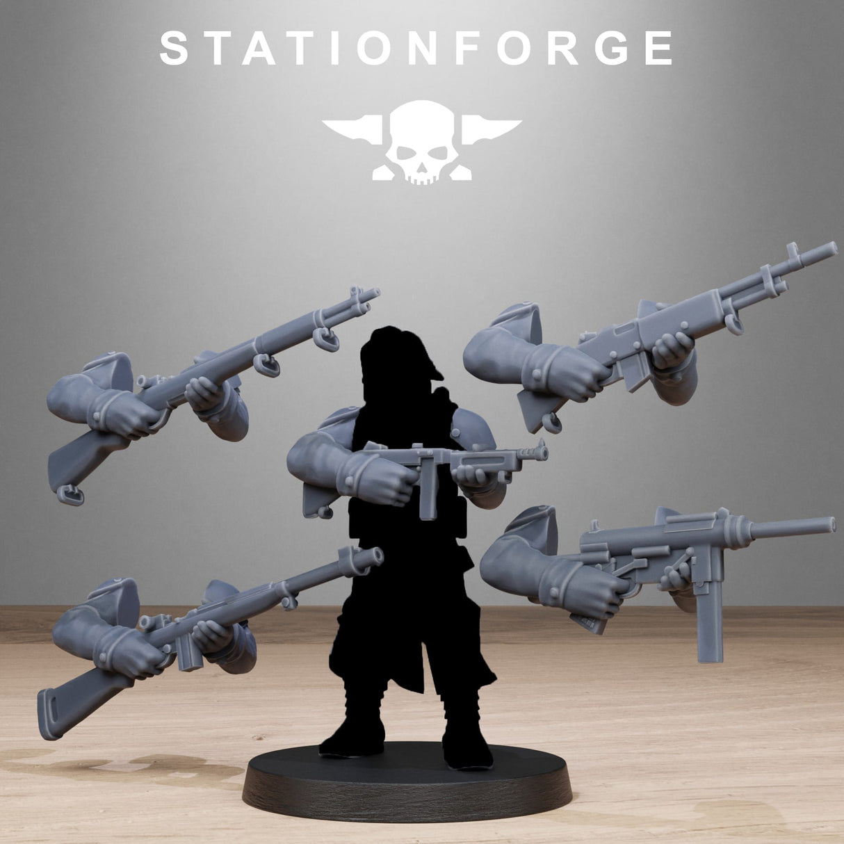 Tabletop Terrain Miniature GrimGuard American Weapon Pack