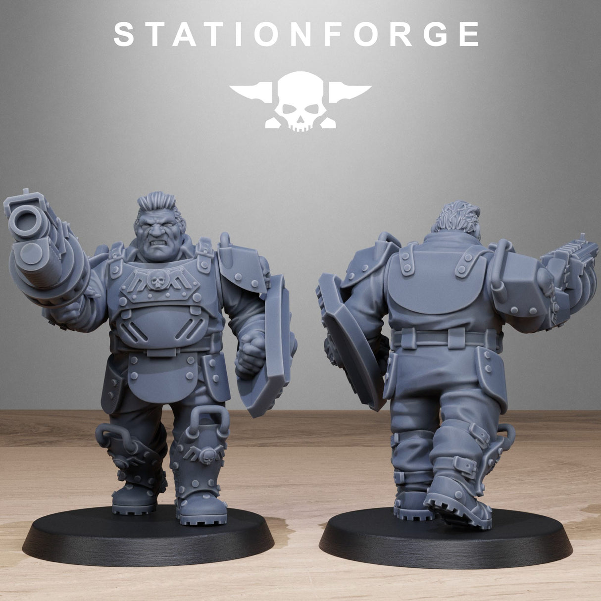 Tabletop Terrain Miniature GrimGuard Armored Mutants
