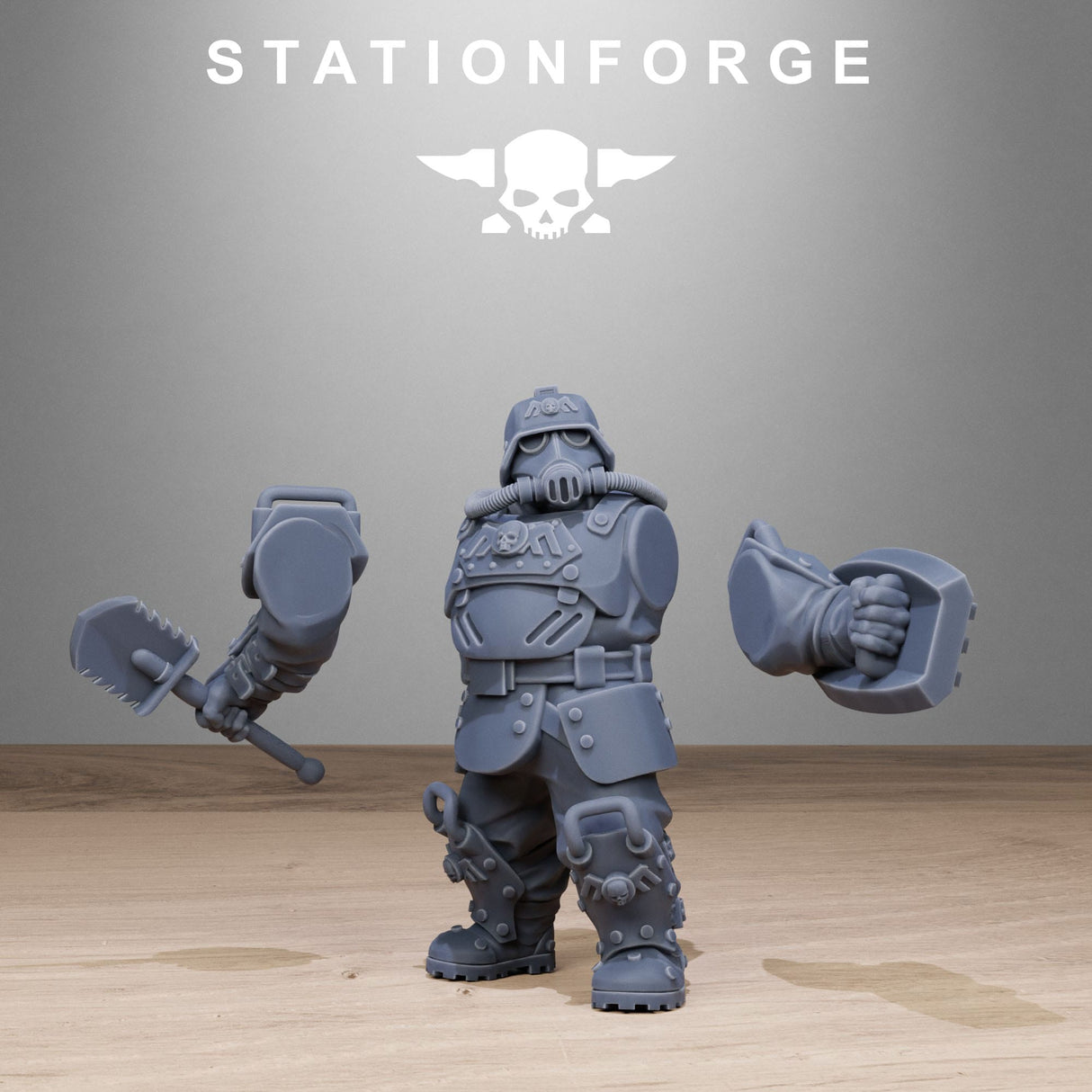 Tabletop Terrain Miniature GrimGuard Armored Mutants