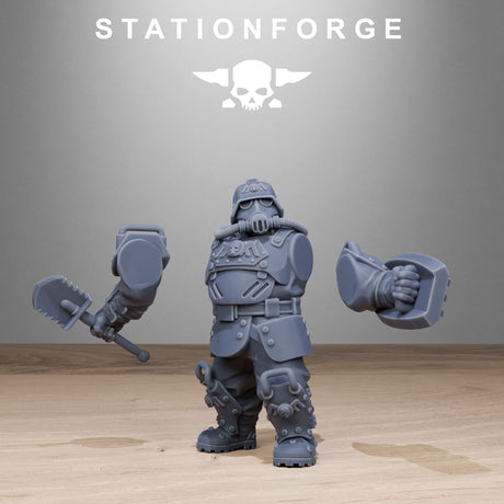 Tabletop Terrain Miniature GrimGuard Armored Mutants