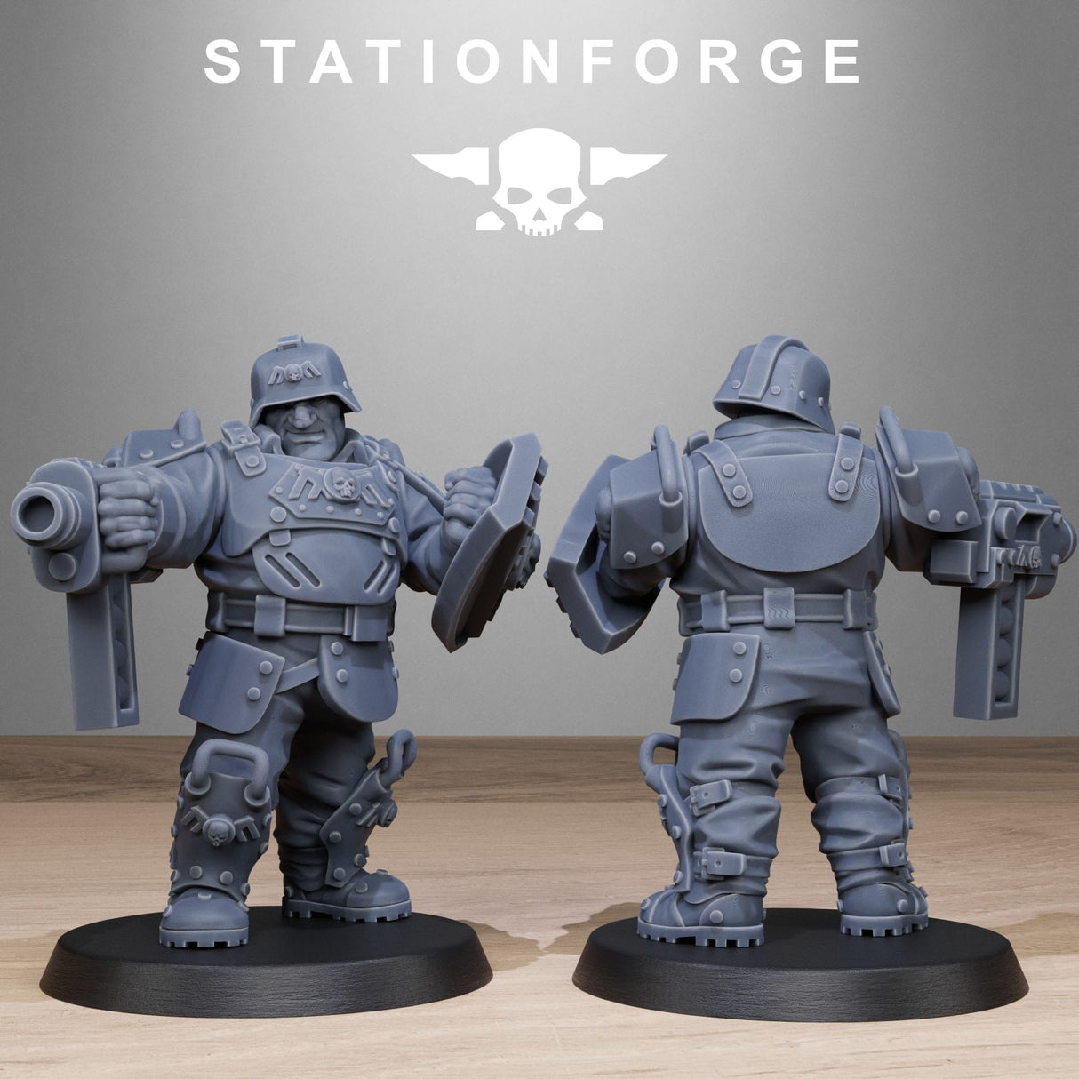 Tabletop Terrain Miniature GrimGuard Armored Mutants