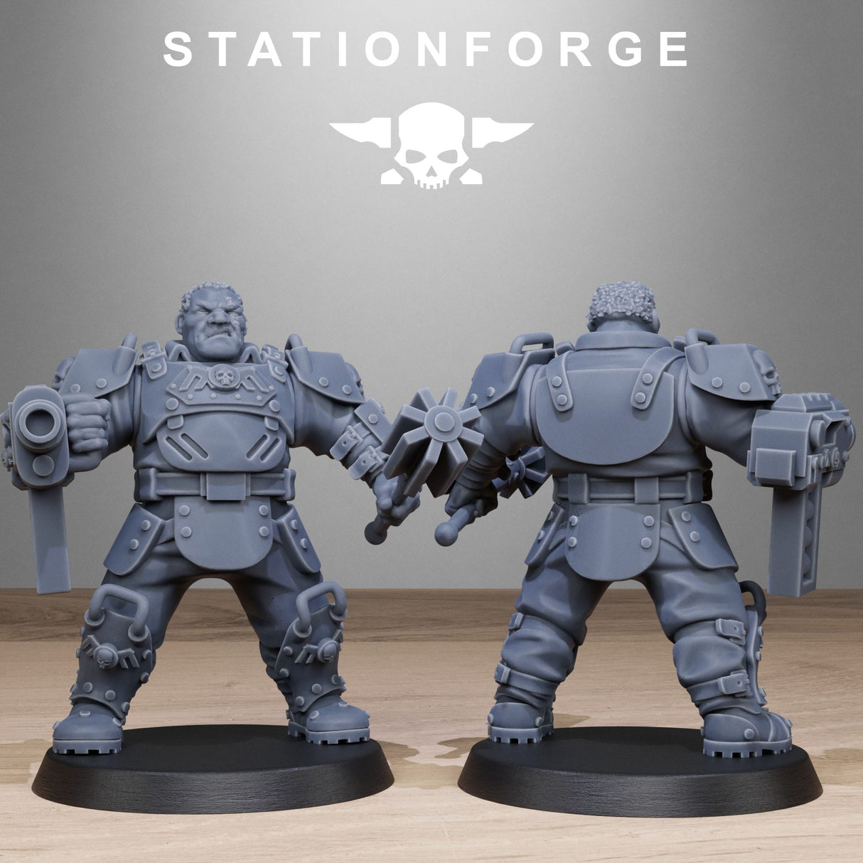 Tabletop Terrain Miniature GrimGuard Armored Mutants