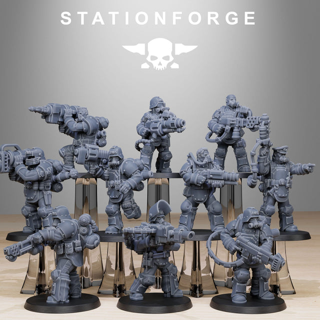 Tabletop Terrain Miniature GrimGuard Armored Squad