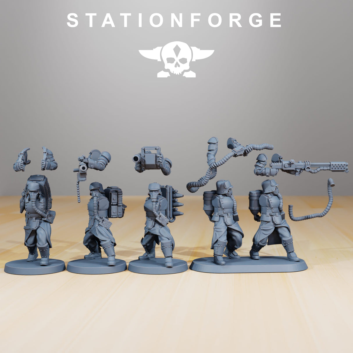 Tabletop Terrain Miniature GrimGuard - Armored Squad