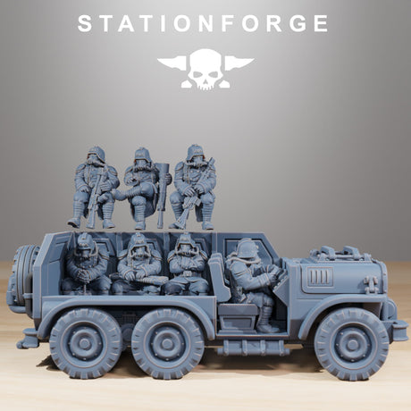 Tabletop Terrain Miniature GrimGuard - Armored Vehicle