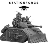 Tabletop Terrain Miniature GrimGuard Battle Tank 2.0 (with interior)