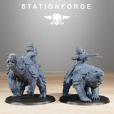 Tabletop Terrain Miniature GrimGuard Bear Riders