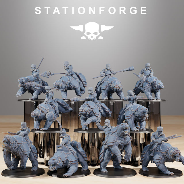 Tabletop Terrain Miniature GrimGuard Bear Riders