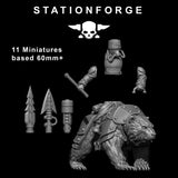Tabletop Terrain Miniature GrimGuard Bear Riders