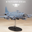 Tabletop Terrain Miniature GrimGuard Bomber with Interior