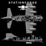 Tabletop Terrain Miniature GrimGuard Bomber with Interior
