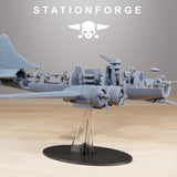 Tabletop Terrain Miniature GrimGuard Bomber with Interior