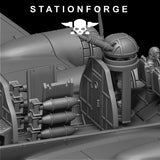 Tabletop Terrain Miniature GrimGuard Bomber with Interior
