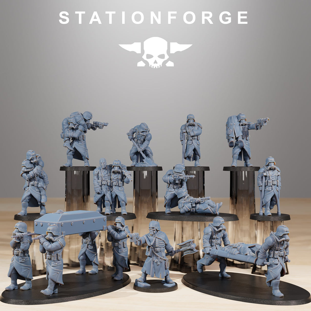 Tabletop Terrain Miniature GrimGuard Casualties