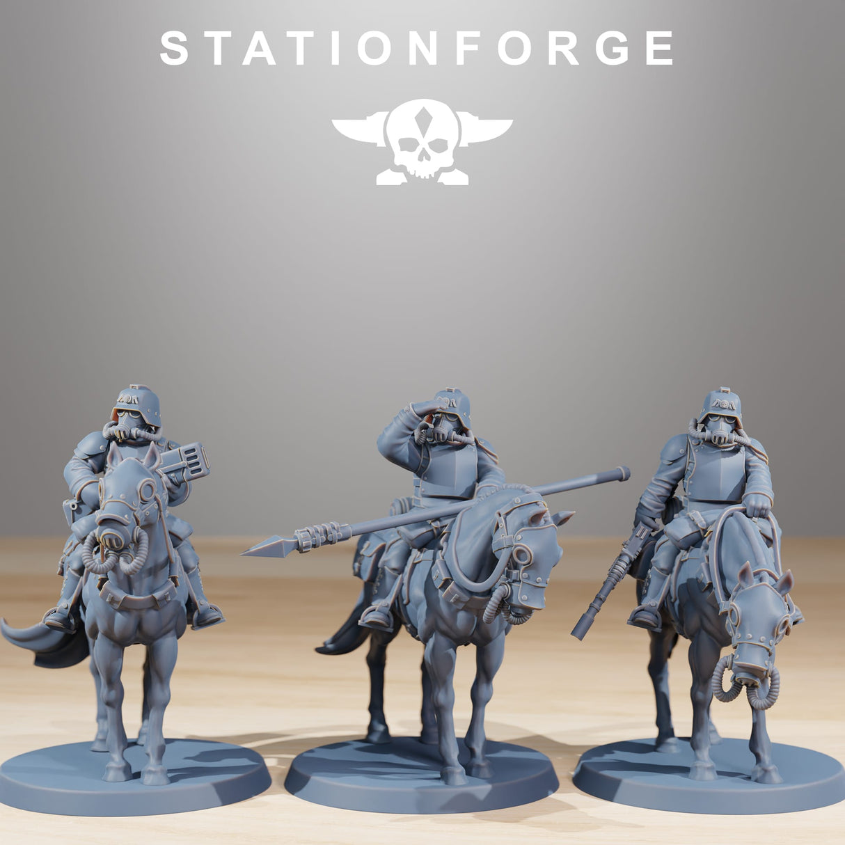 Tabletop Terrain Miniature GrimGuard Cavalry
