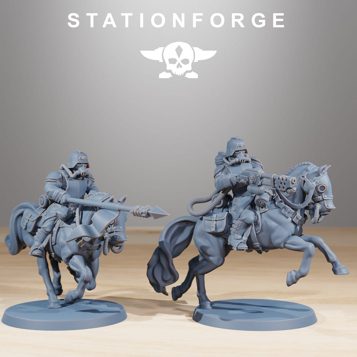 Tabletop Terrain Miniature GrimGuard Cavalry