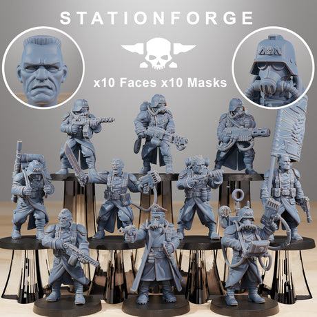 Tabletop Terrain Miniature GrimGuard Combatants