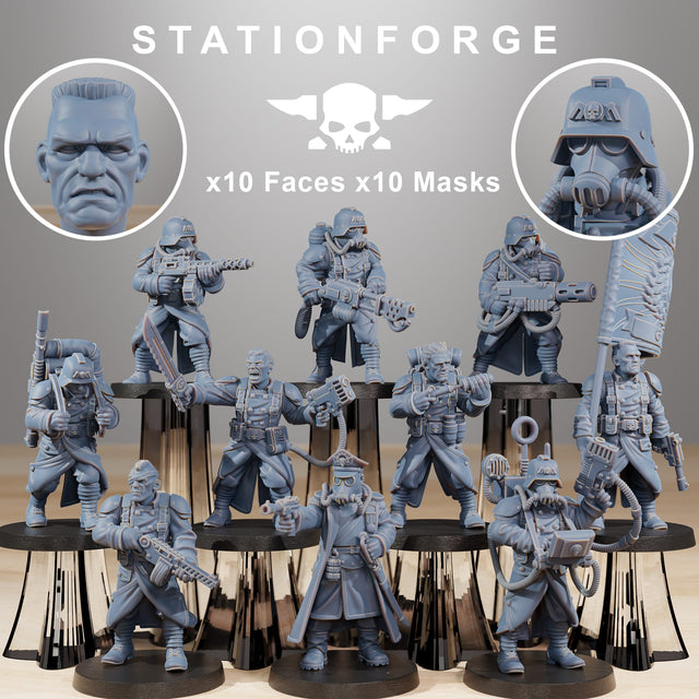 Tabletop Terrain Miniature GrimGuard Combatants