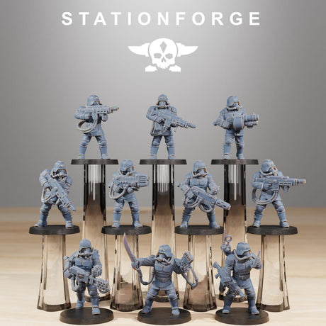Tabletop Terrain Miniature Grimguard Commandos