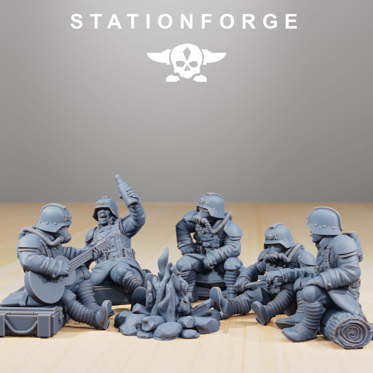 Tabletop Terrain Miniature GrimGuard Comrades
