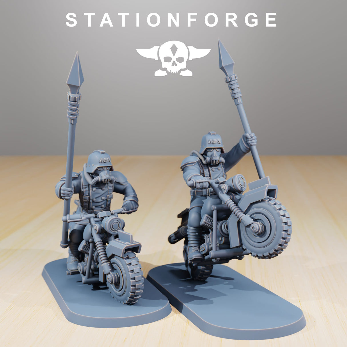 Tabletop Terrain Miniature GrimGuard Death Bikers