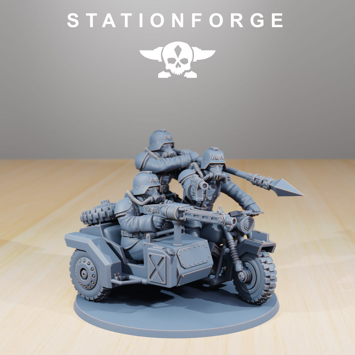 Tabletop Terrain Miniature GrimGuard Death Bikers