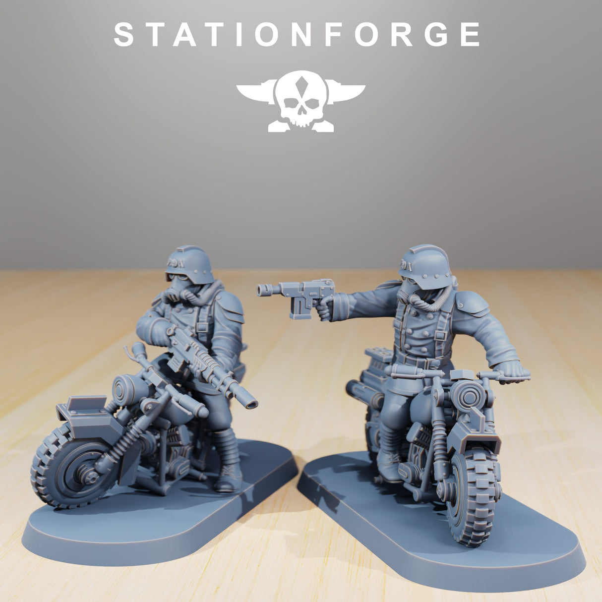 Tabletop Terrain Miniature GrimGuard Death Bikers