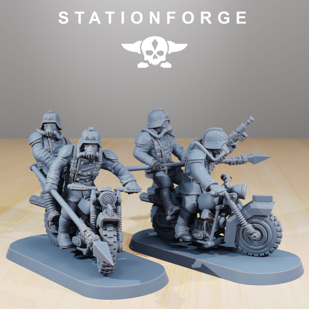 Tabletop Terrain Miniature GrimGuard Death Bikers