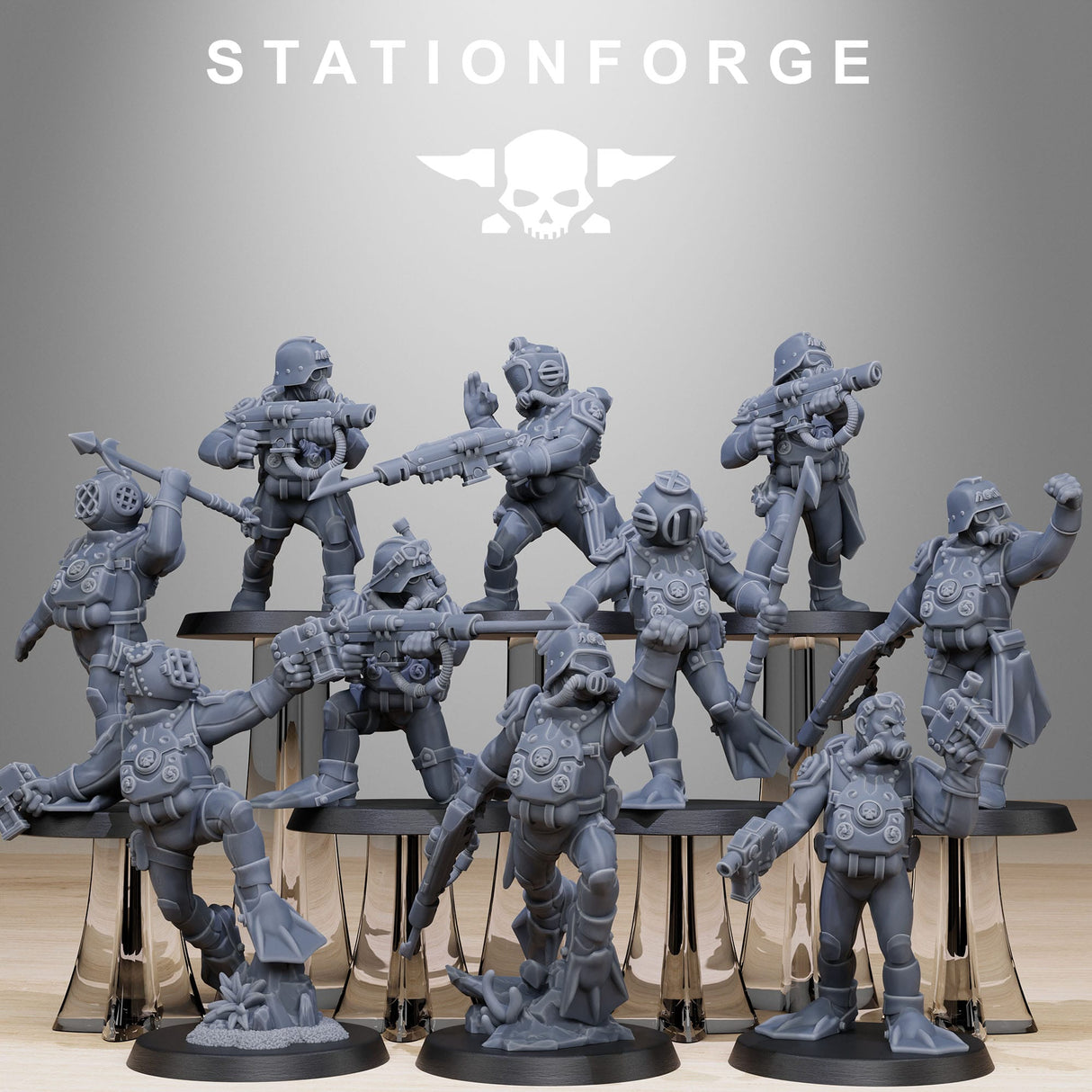 Tabletop Terrain Miniature GrimGuard Divers