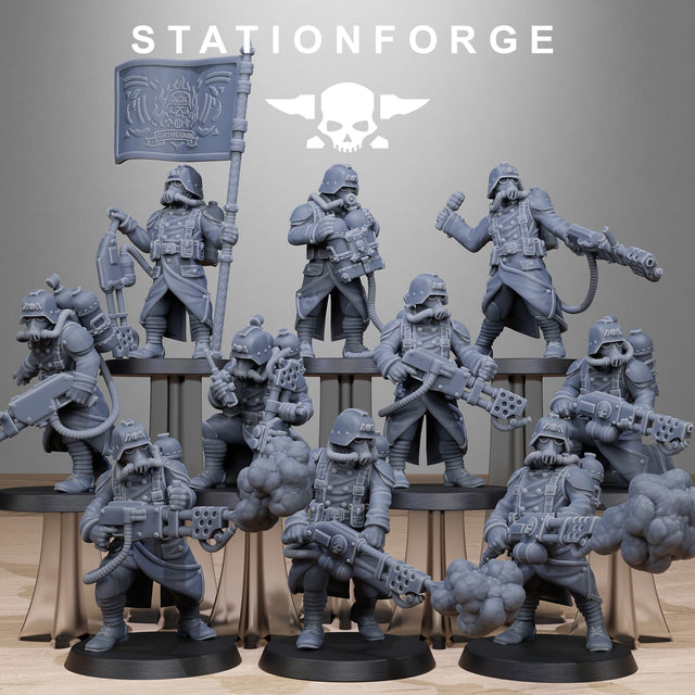 Tabletop Terrain Miniature GrimGuard Flamers