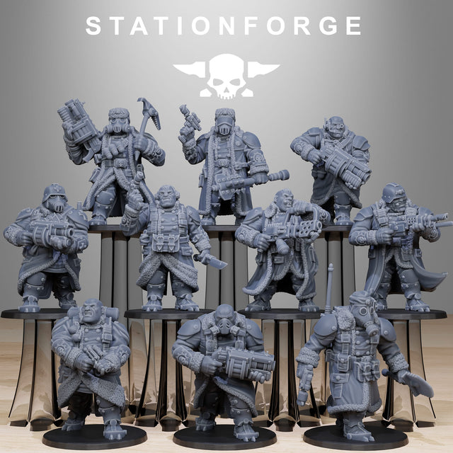 Tabletop Terrain Miniature GrimGuard Frostwatch Mutants